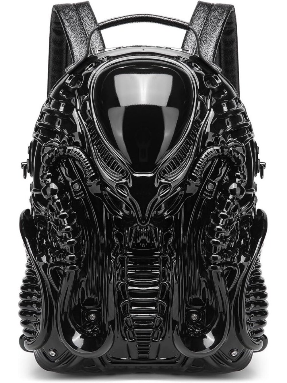 3D Alien Backpack Purse, Y2K Cool Bookbag Punk Bag Gothic Daypack